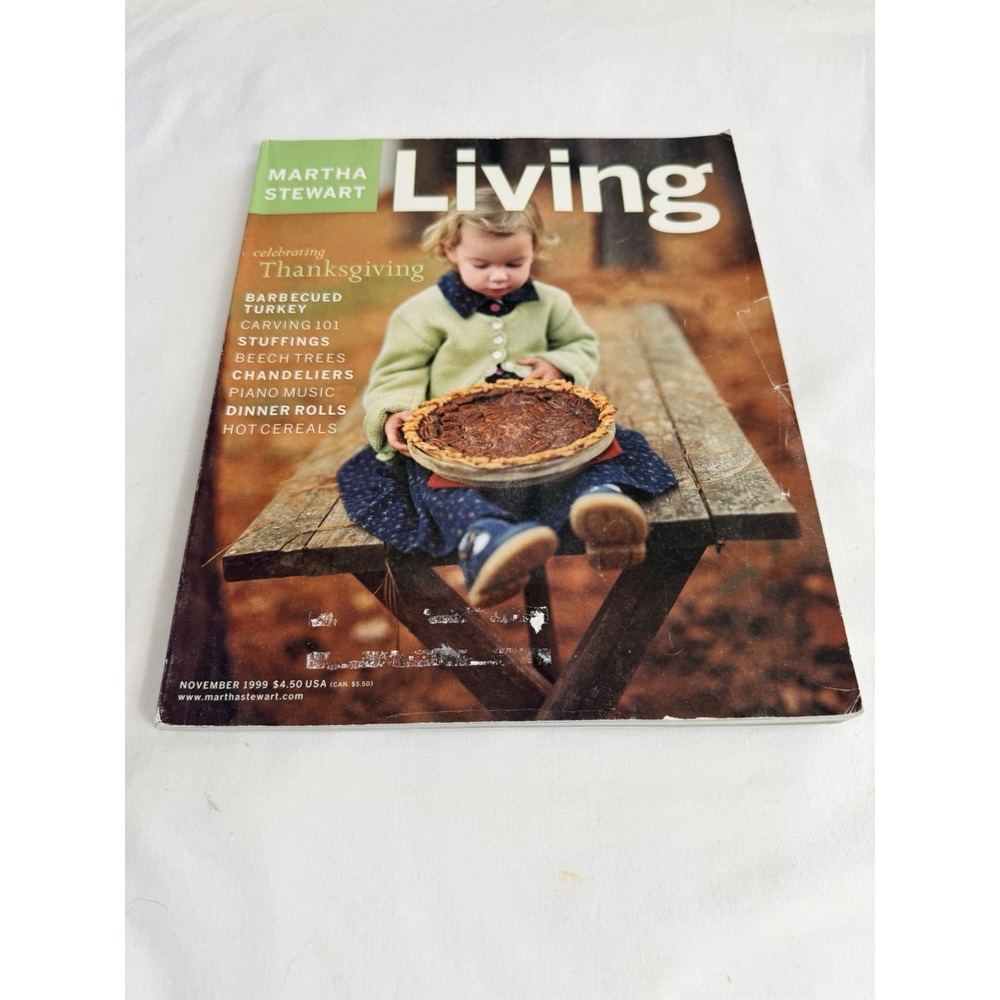Martha Stewart Living Magazine November 1999 #74, recipe cards included